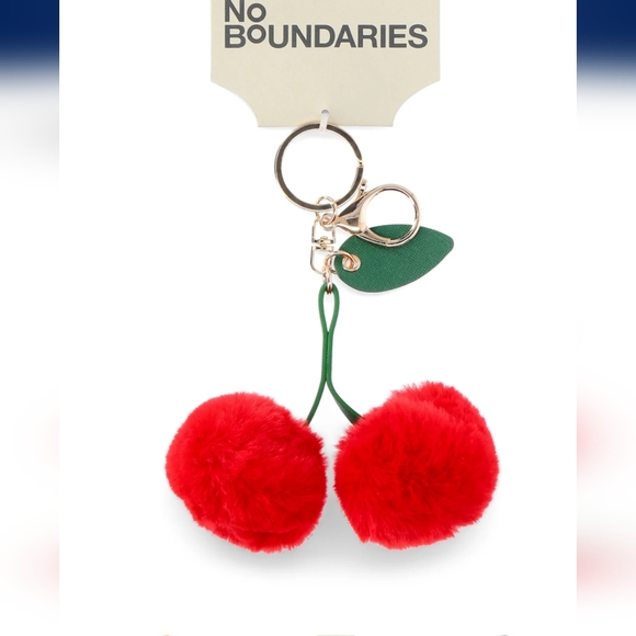 Brown Crossbody Bag with Cream Sherpa Pouch And Bom Bom Keychain Set Of 3 - Picture 6 of 17